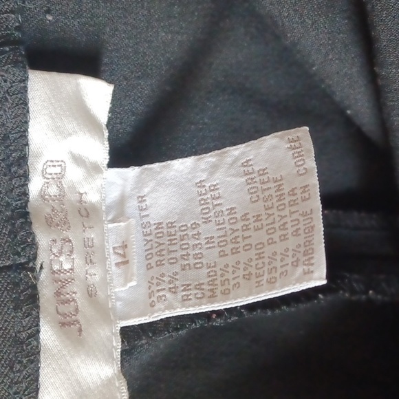 JONES & CO TROUSERS, Black, zip, stretch - Picture 5 of 6